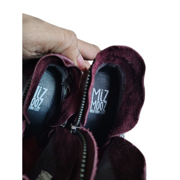 Miz Mooz Luna Burgundy Wine Leather Boot Size 8 Women's   49 - Picture 13 of 16
